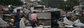 Workers at informal Chinese waste centre