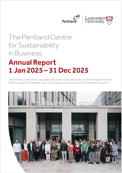 Cover of the Pentland Centre Annual Report 2025