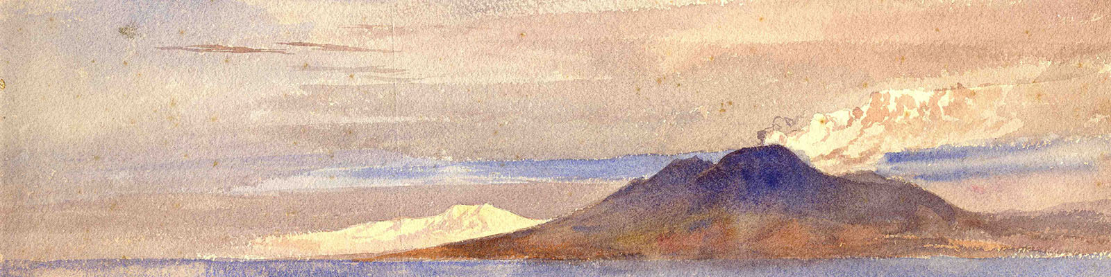 Arthur Severn, Vesuvius from the Sea