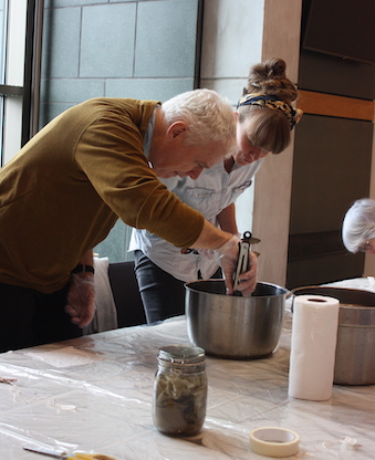Cyanotype made by a workshop participant