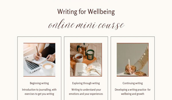 Screenshot of the flyer for the wellbeing online workshop