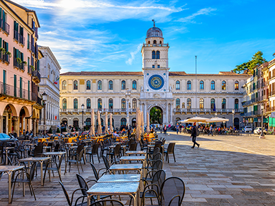 Piazza dei Signori and Torre dell'Orologio in Padua