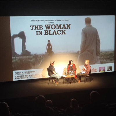 view of the stage for performance of The Woman in Black