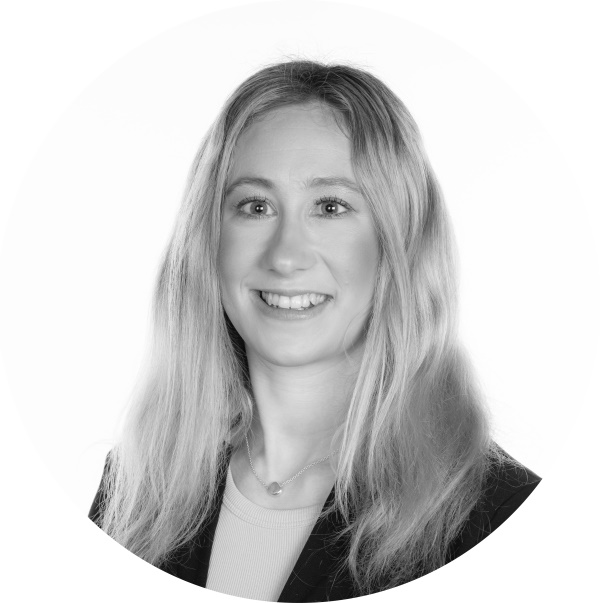Black and white image of Emma Fallon