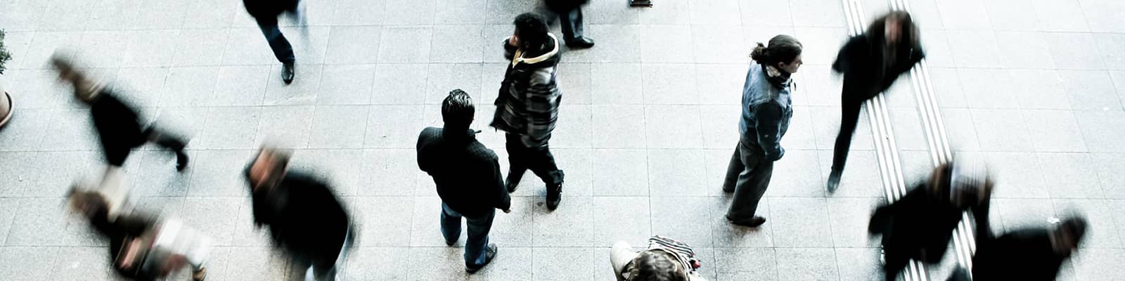 Pedestrians walking