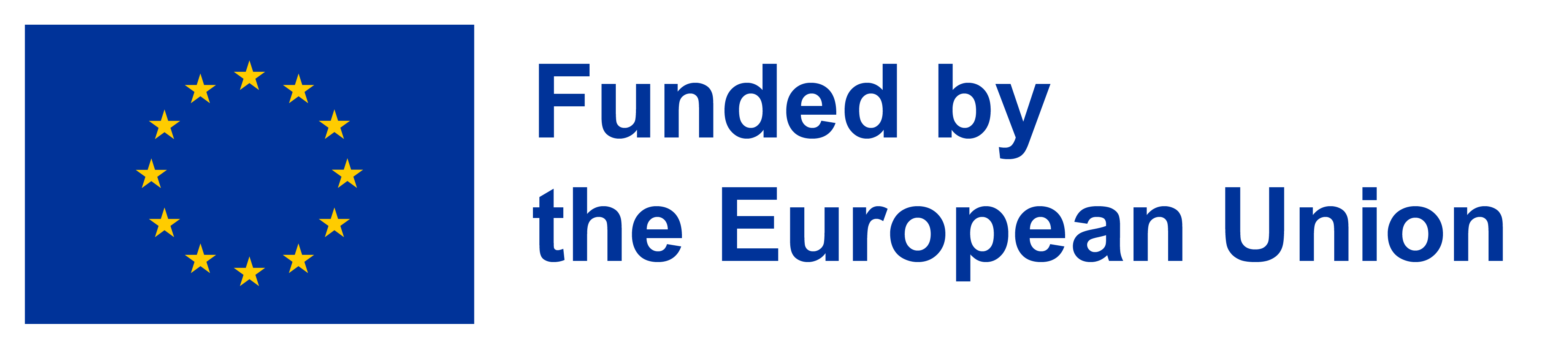 European union logo with text: funded by the European Union