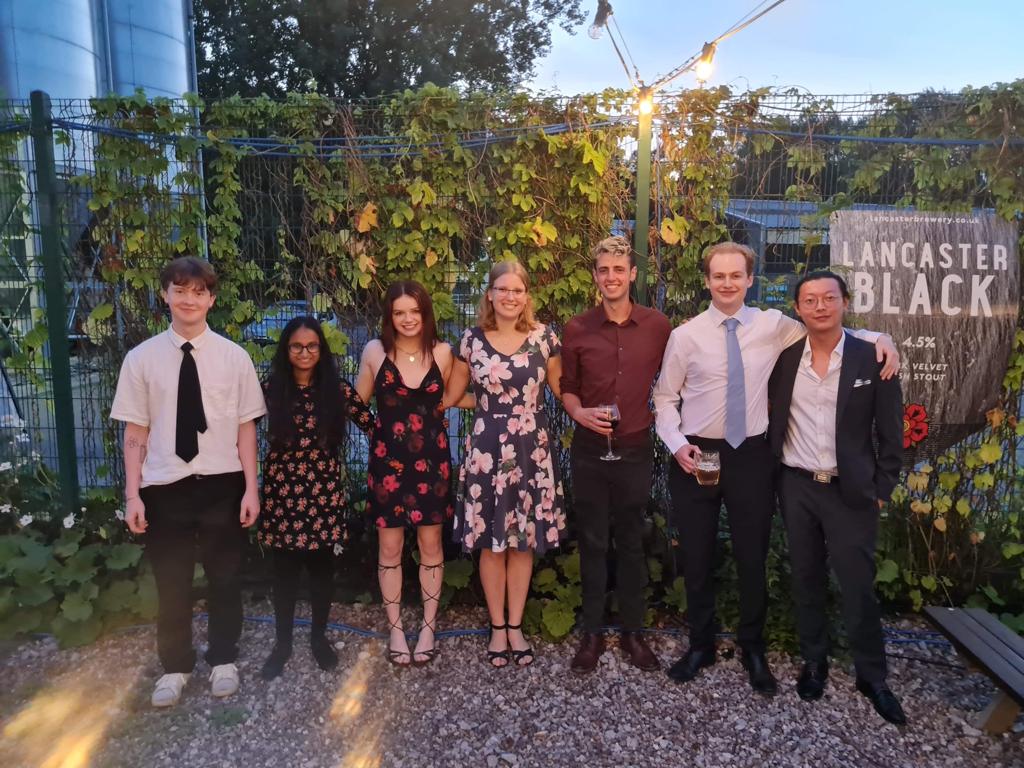 Interns posing for a photograph at the STOR-i Ball