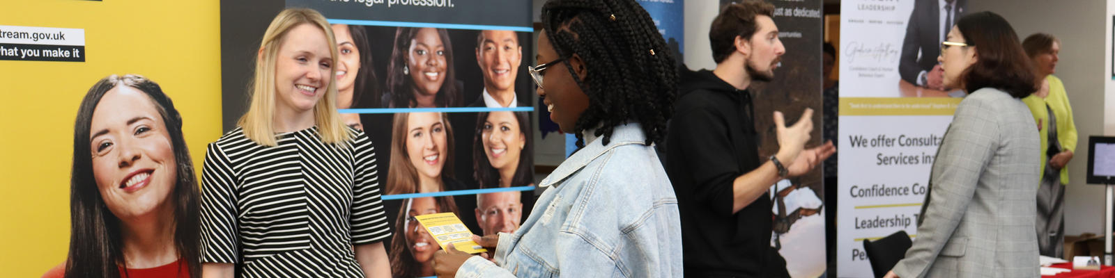 People at diversity careers fair