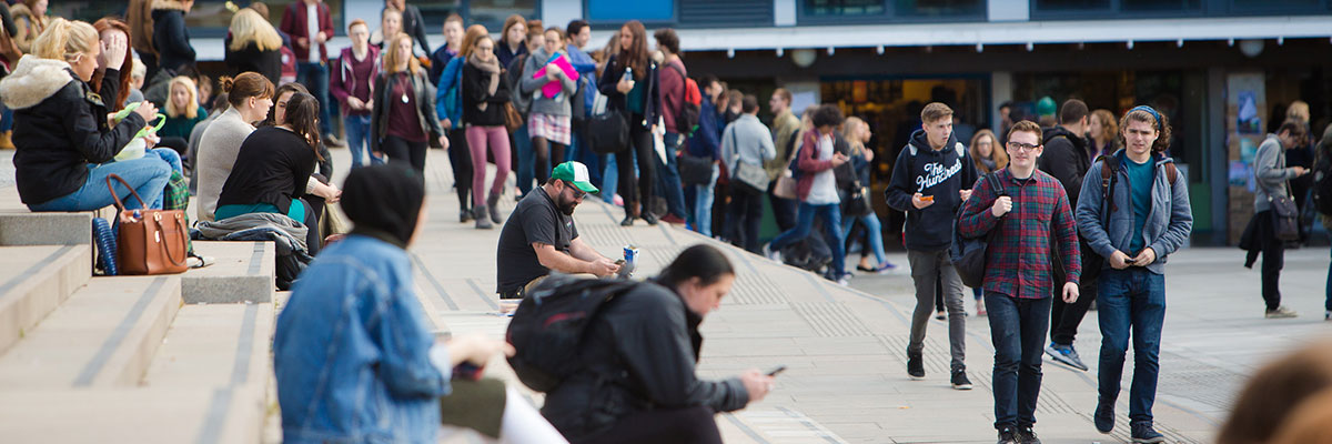 Students in Alexandra Square