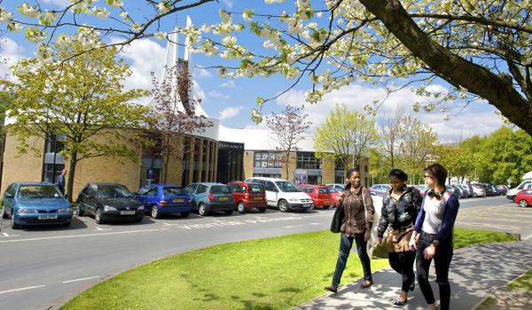 Students walking by the Chaplaincy Centre