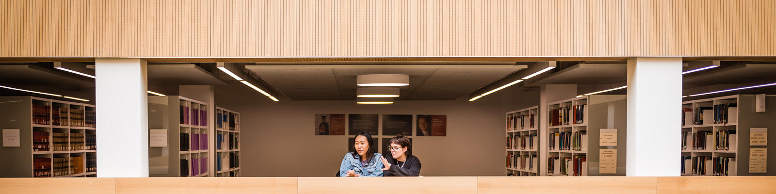 Students in library