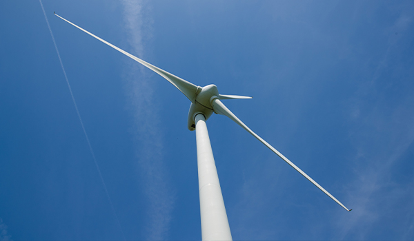 wind turbine close up