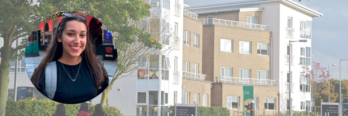 Profile image of student with Pendle college in the background