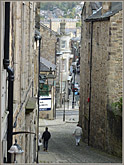 Down Church Street from the Priory Church