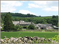 Preston Patrick Hall across fields