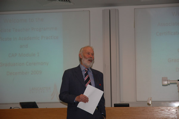 Sir Chris congratulates graduates