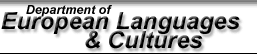 Department of European Languages and Cultures