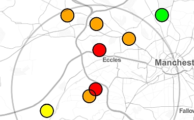 screen-shot of Simulated Outbreak