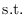 $\displaystyle \mathrm{s.t.}$