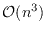 $\mathcal{O}(n^3)$