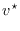 $\displaystyle v^\star$