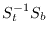 $S_t^{-1}S_b$