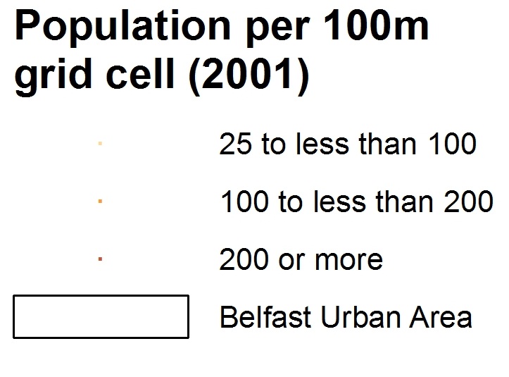 Belfast Urban Area, legend