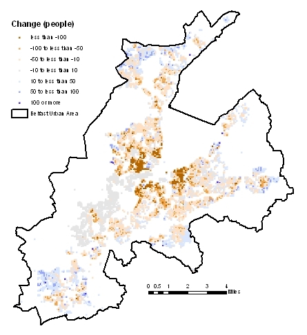 Change in Protestants, 1971-2001