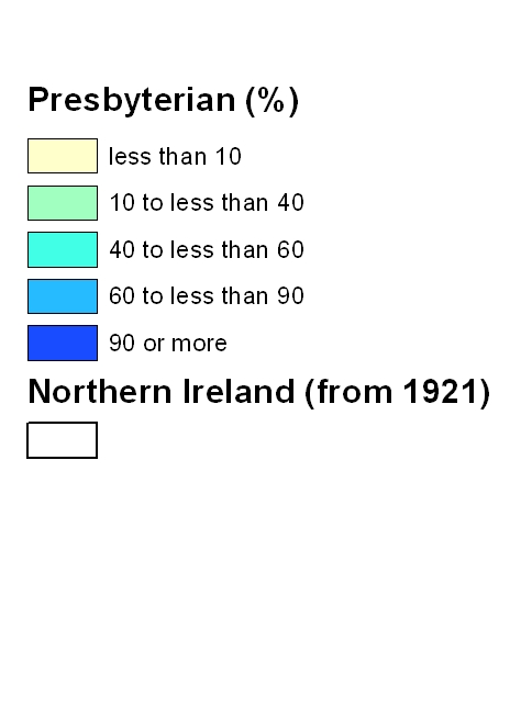 Presbyterians 1861, legend