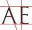Roman Square Capitals A and E