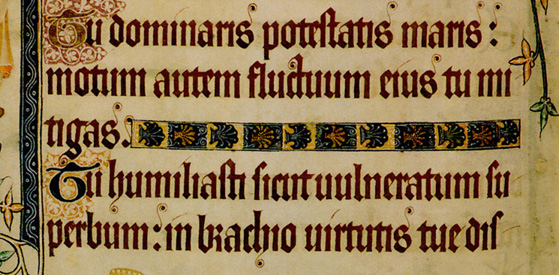 Luttrell Psalter Lines 10-14