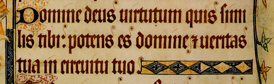 Luttrell Psalter Lines 7-9